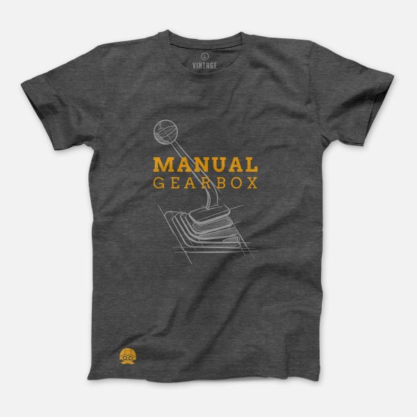T-shirt Manual Gearbox z Napisem