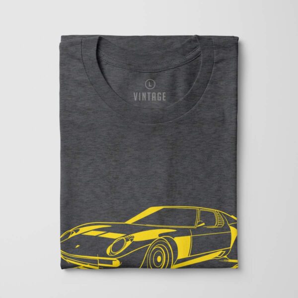 Koszulka z Lamborghini MIURA - Żółty