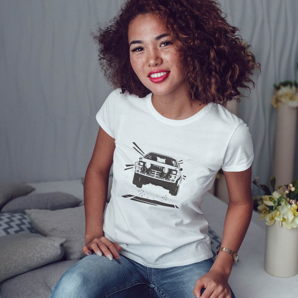 Koszulka damska z Audi Quattro 'Rally'