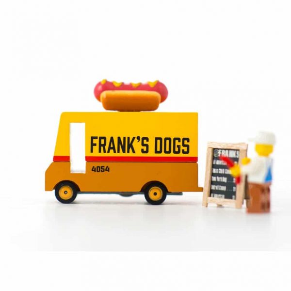 Candylab drewniany samochód Hot Dog Van