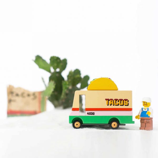 Candylab drewniany samochód Taco Van