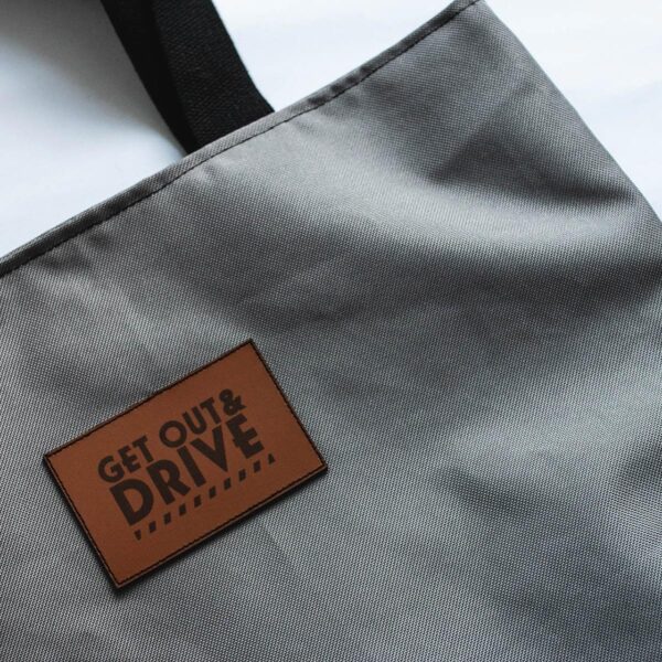 Torba Grey - Black z klasycznymi samochodami 'Get out & Drive'
