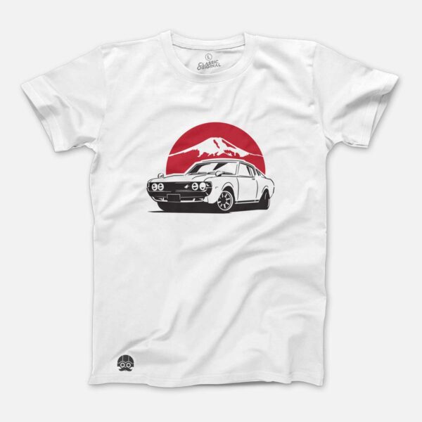 T-shirt z klasycznym samochodem z Japonii