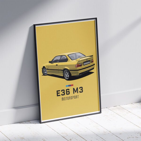 Poster E36 Yellow 02