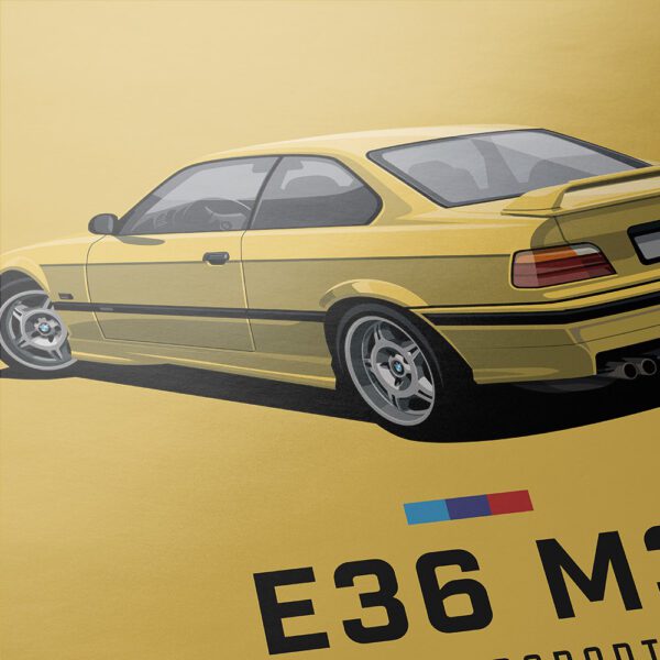 Poster E36 Yellow 03